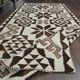 Handmade vintage Milas rug large hallway 106x234 cm