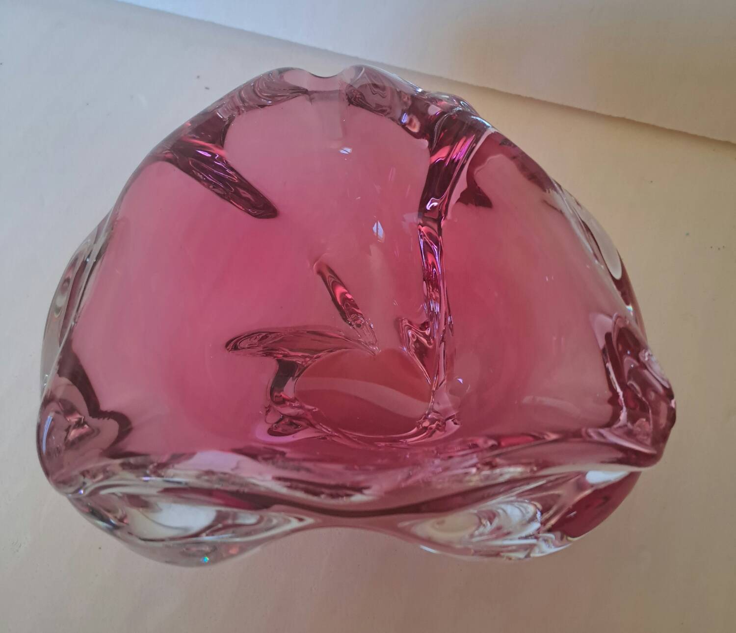 Murano crystal ashtray