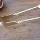 Golden metal sugar tongs