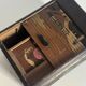 Vintage 1960 cigarette holder wooden dispenser Japan groom - 12 x 9 cm