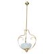 Rare et élégante suspension en verre de Murano Venini Reticello, années 1950