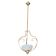 Rare elegant Venini Reticello Murano glass pendant, 1950s