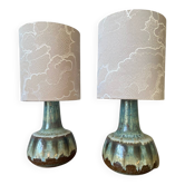 Set of 2 Danish ceramic bedside tables