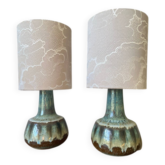 Set of 2 Danish ceramic bedside tables