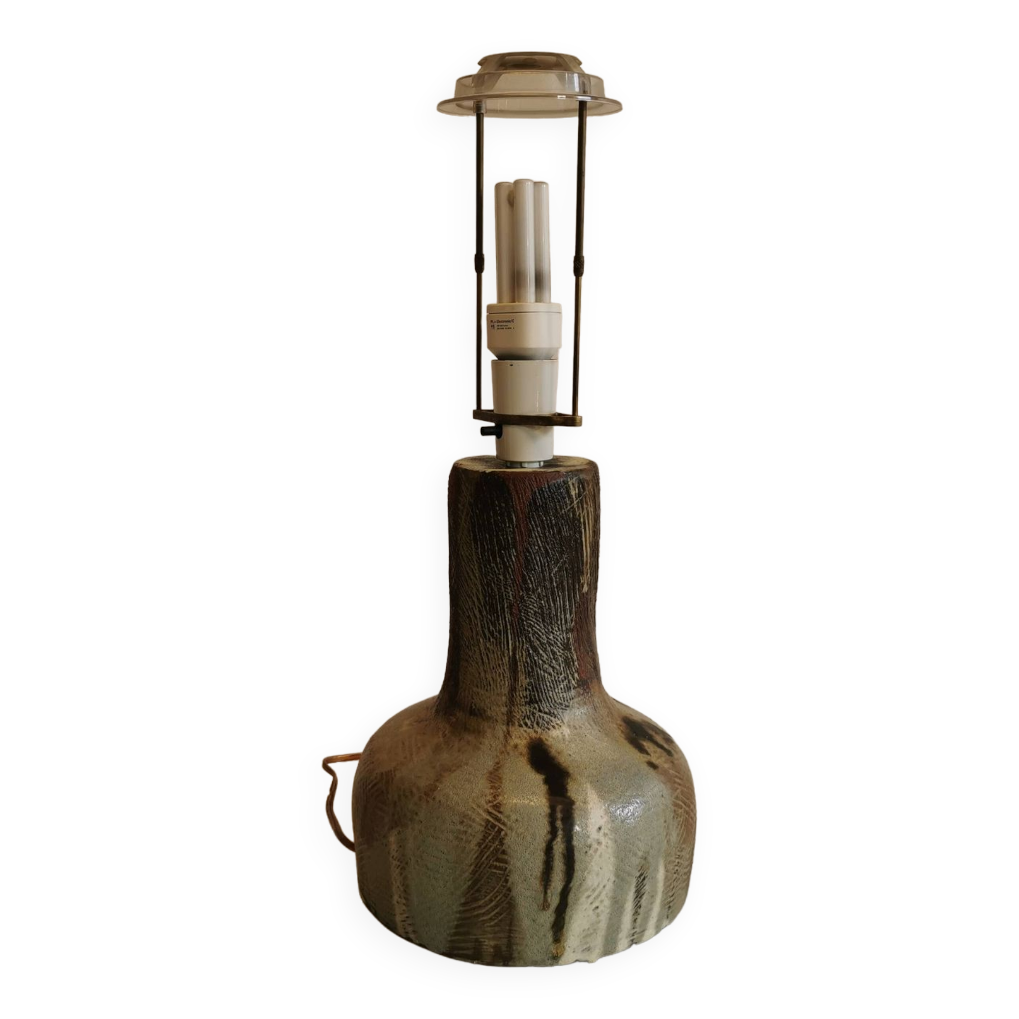 Large Danish ceramic table lamp from 1988 (stamped on the bottom)