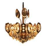 Lustre Palwa milieu du siècle en cristal