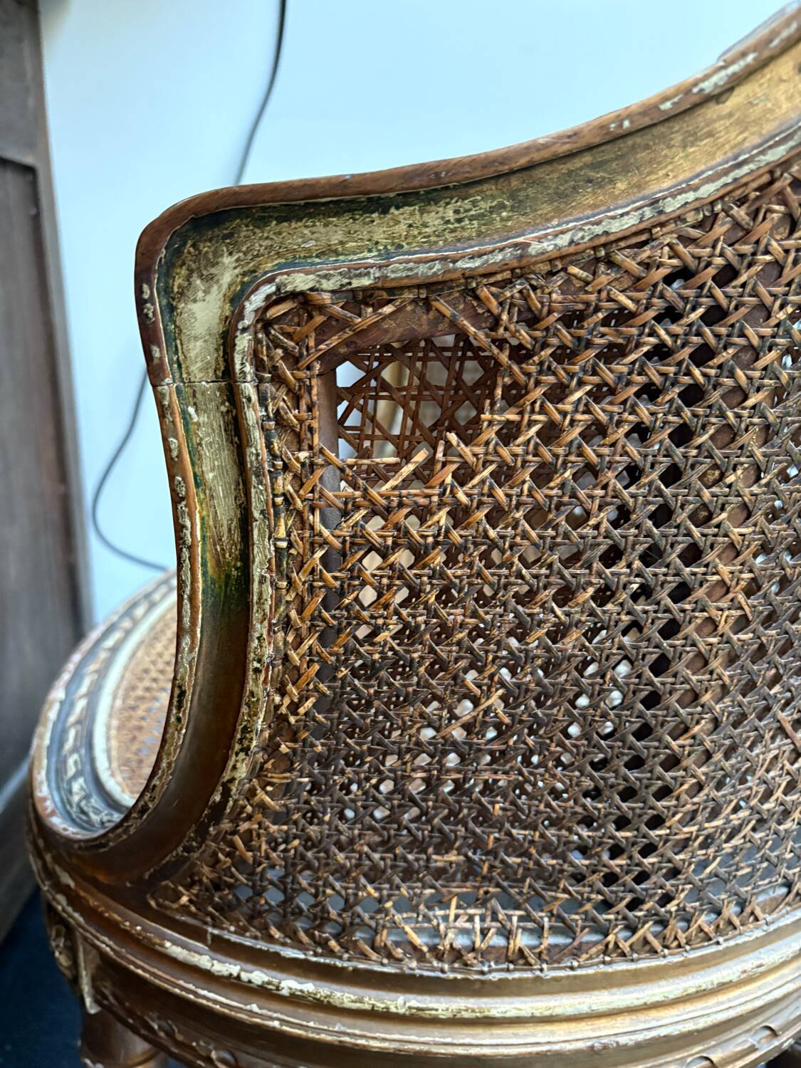 Fauteuil de bureau style Louis XVI