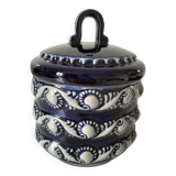 Blue glazed stoneware pot RM Stein – Reinhold Merkelbach, 1960s