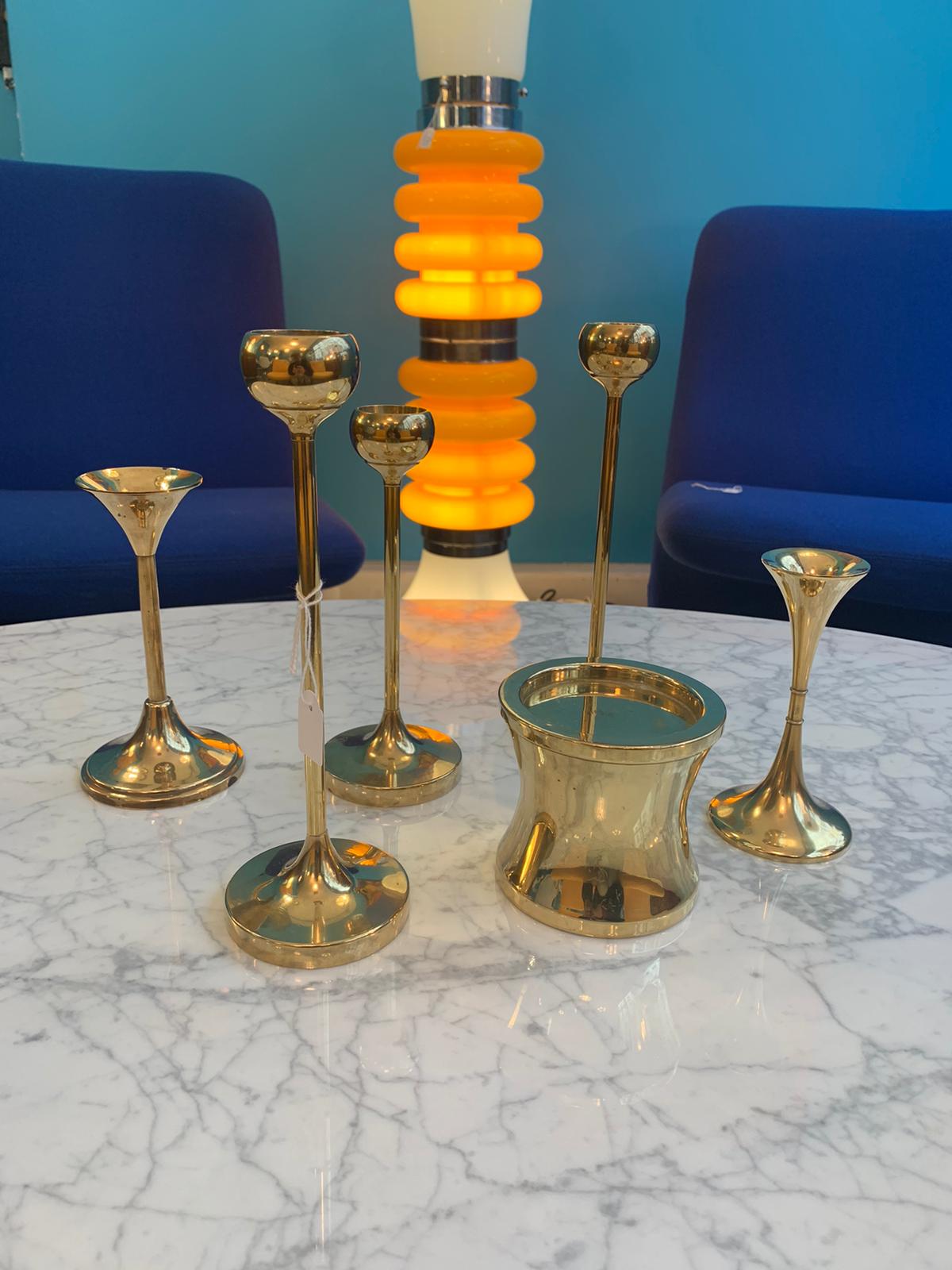 Candle holders 6 pieces F.W brass