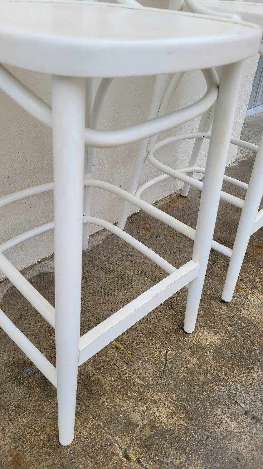 Set of 3 bentwood restaurant bar stools bistro