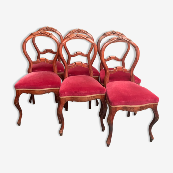 Set of Louis XV style chairs.