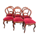 Set of Louis XV style chairs.