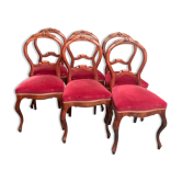 Ensemble de chaises de style Louis XV