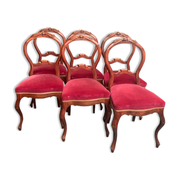 Set of Louis XV style chairs.