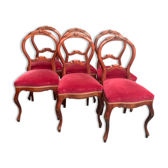 Set of Louis XV style chairs.