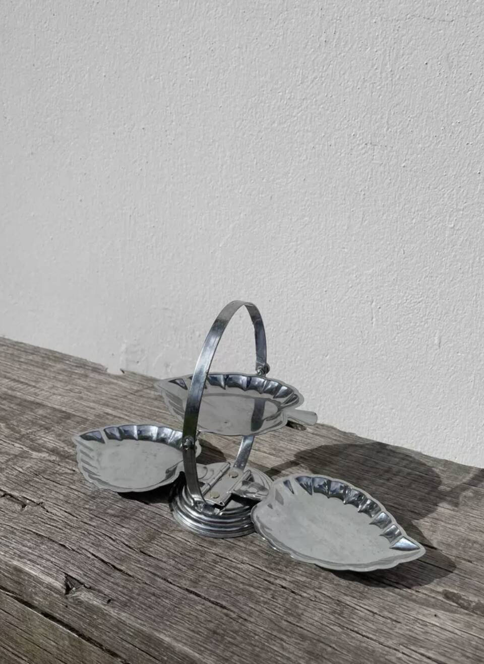 1970s stainless steel aperitif stand