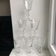 Set of 6 20s moulded glass glasses