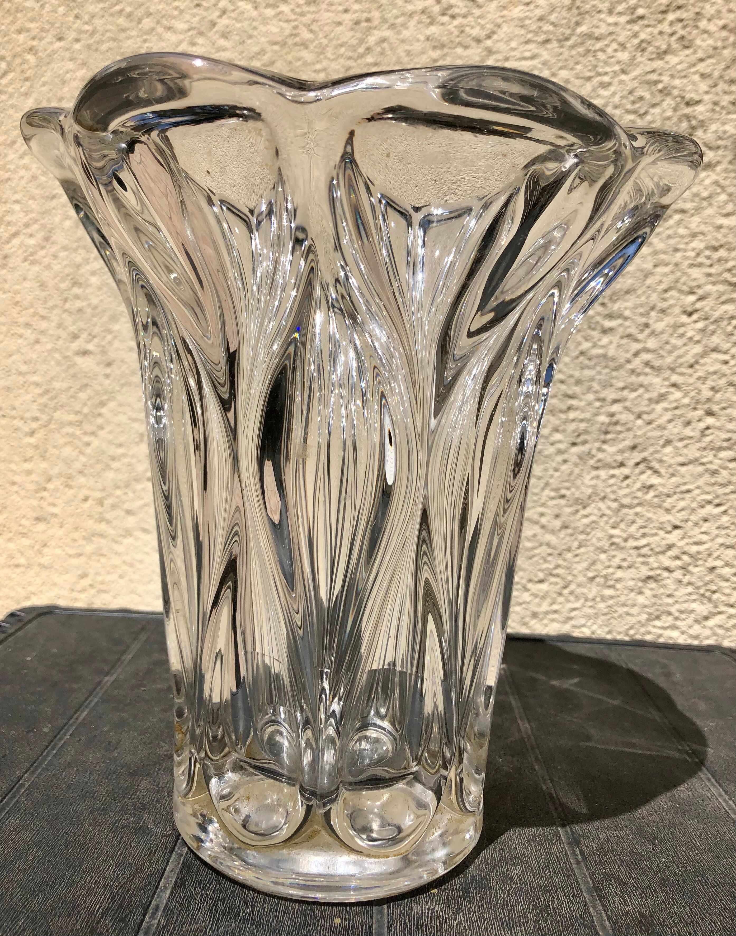 Vase en cristal Vannes le Chatel