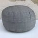 Former ottoman design fabric gray years 70 sitting vintage
