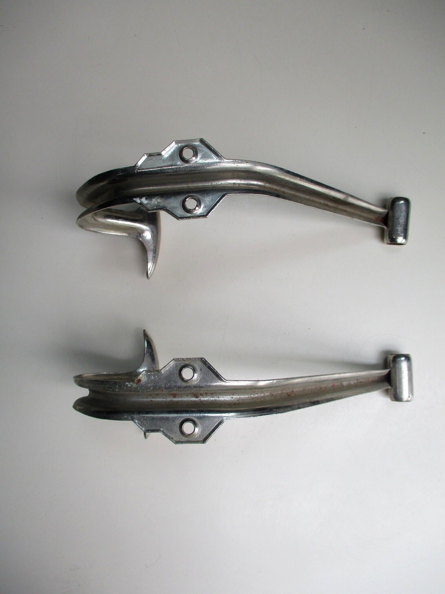Two industrial iron paters