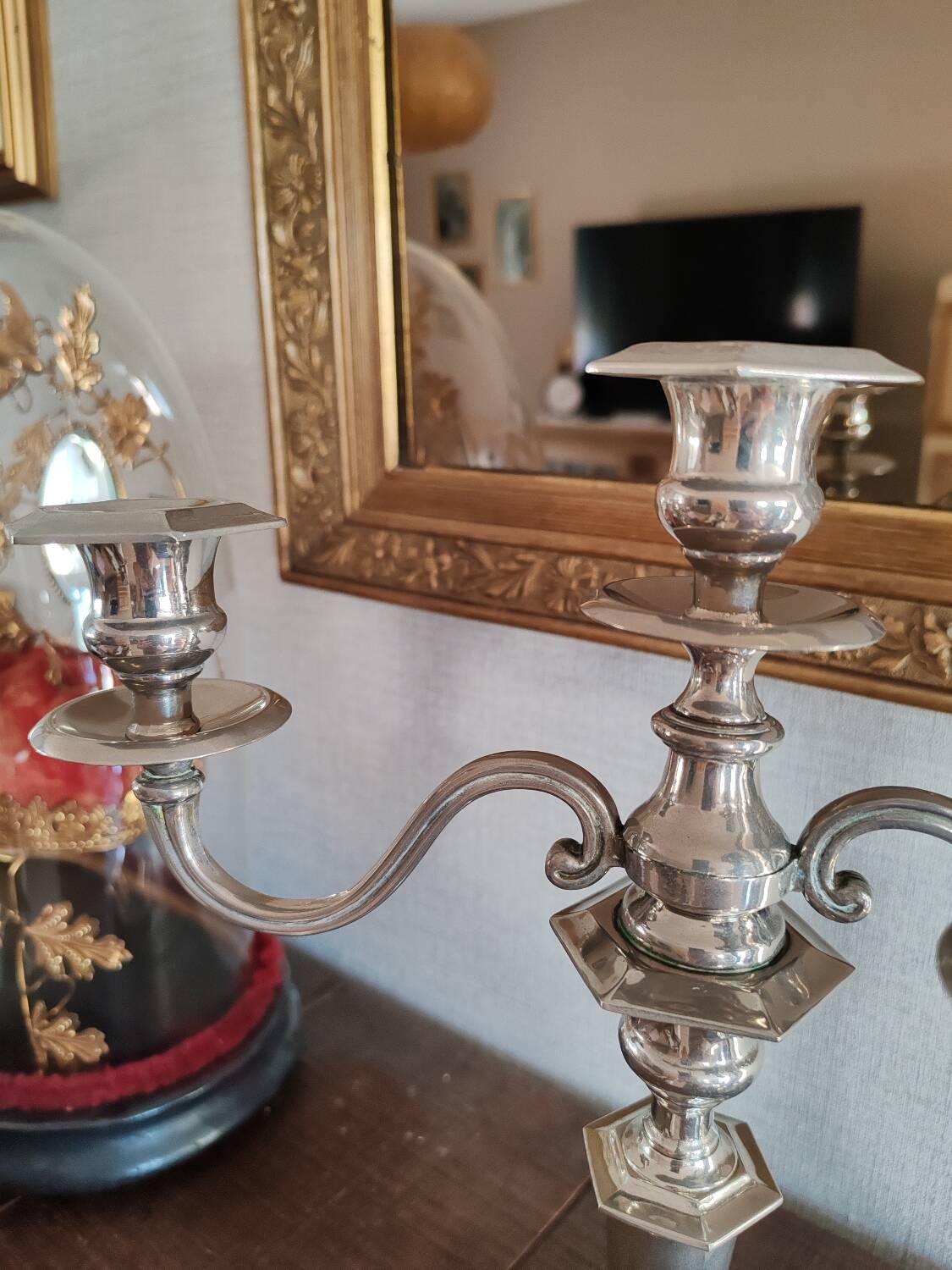 2 chandeliers en métal