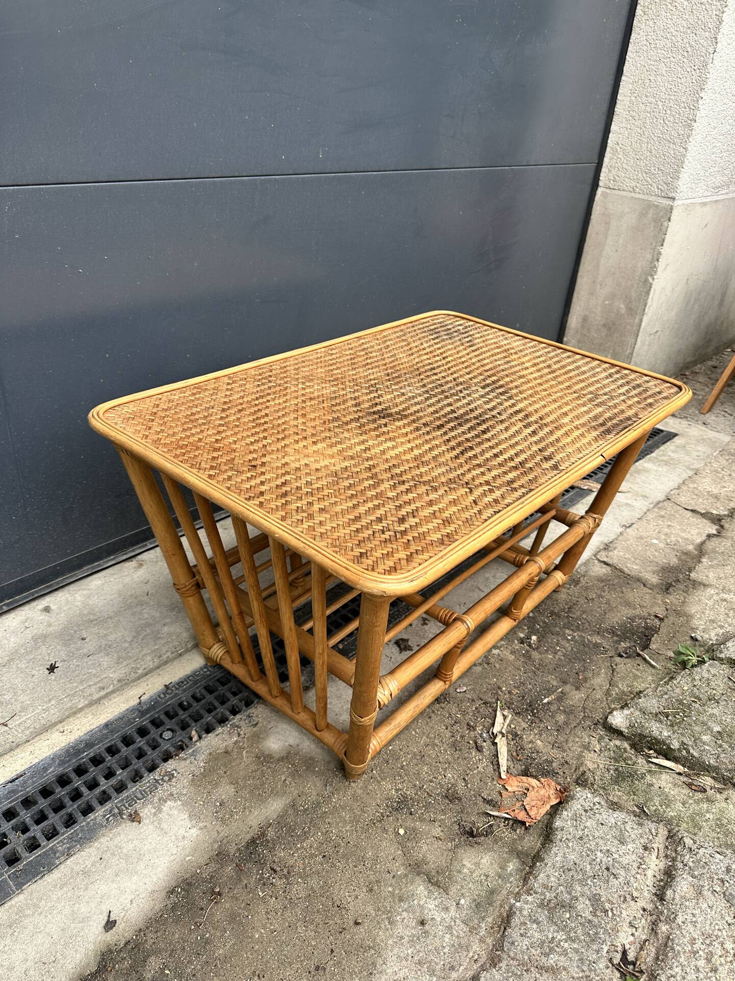 Wicker coffee table