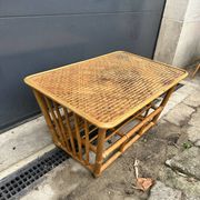 Wicker coffee table