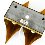 Double wall light "Gothic II" by Bent Karlby for Lyfa. Denmark 1960s