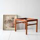 Vintage Scandinavian teak and metal planter