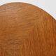 Mid‑Century Tripod Side Table with Black Tapered Legs and Brass Feet, Italy