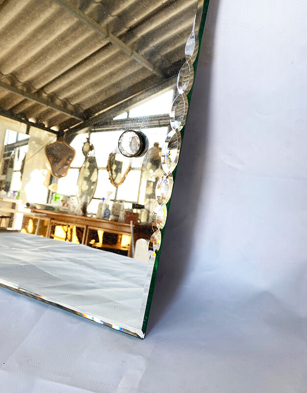 Beveled art deco mirror 58x42cm