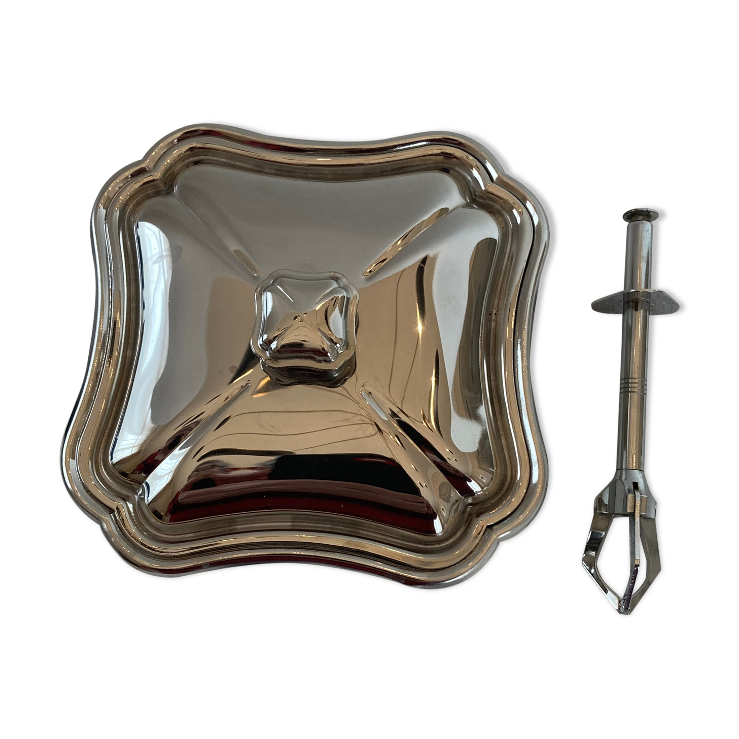Stainless steel sugar bowl
