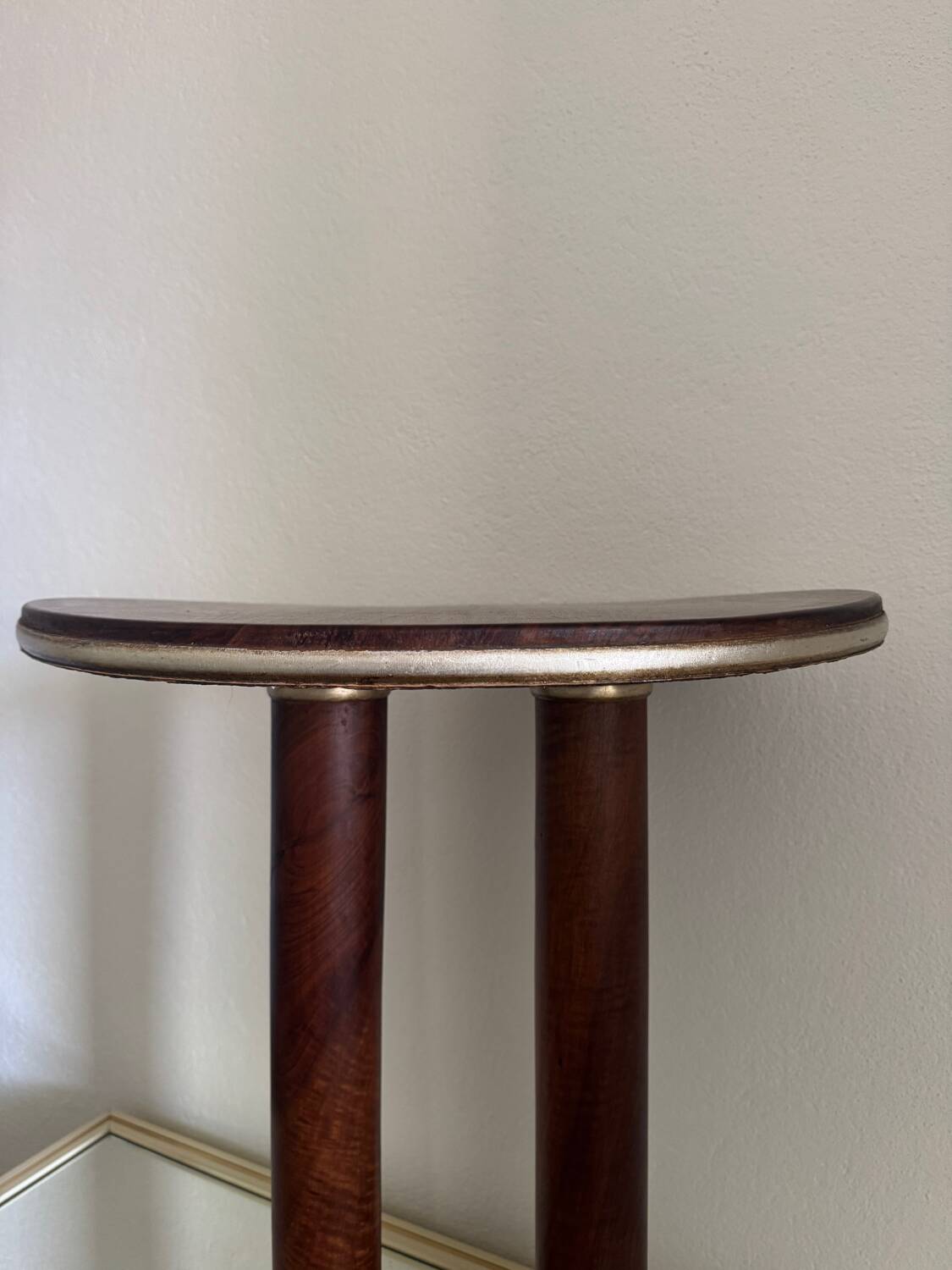 Art Deco wooden pedestal table