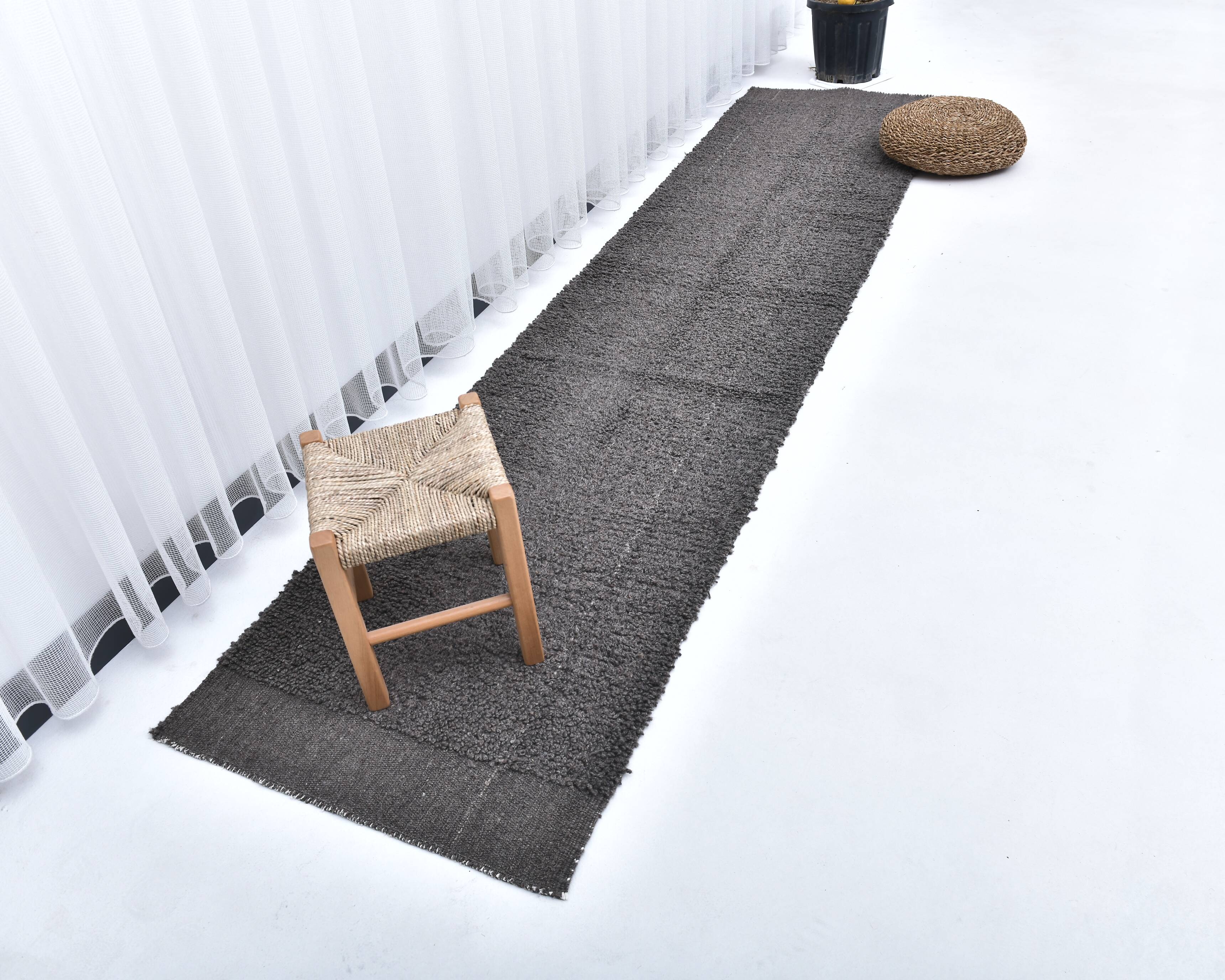 2x10 Brown Handmade Vintage Runner Rug 70x310Cm 241445SK