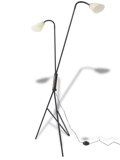 Superbe lampadaire liseuse double 1950 vintage 50S French rockabilly floor lamp