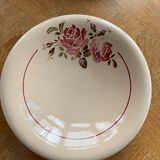Two hollow dishes in glazed ceramic old model flora KG France luneville