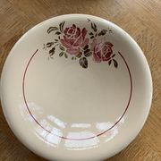 Two hollow dishes in glazed ceramic old model flora KG France luneville