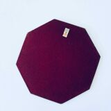 Antique octagonal beveled mirror