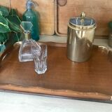 Wood and brass top 62X39