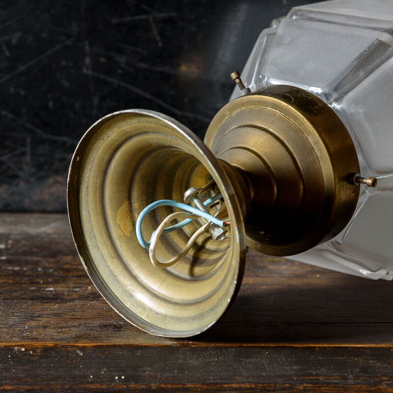 Polished glass ceiling light