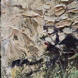 Tableau hsp "vue de mirmande" drôme, village et vigne signé raymond rigal