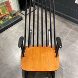 Fauteuil à bascule vintage en hêtre par Varjosen Puunjalostus