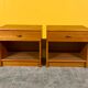 Pair of Danish mid-century teak bedside tables 1960s
