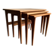 Tables gigogne de Kai Kristiansen édité par VM Denmark 1950