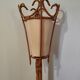 Lampadaire en rotin