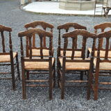 7 rustic chairs mulched oak suite
