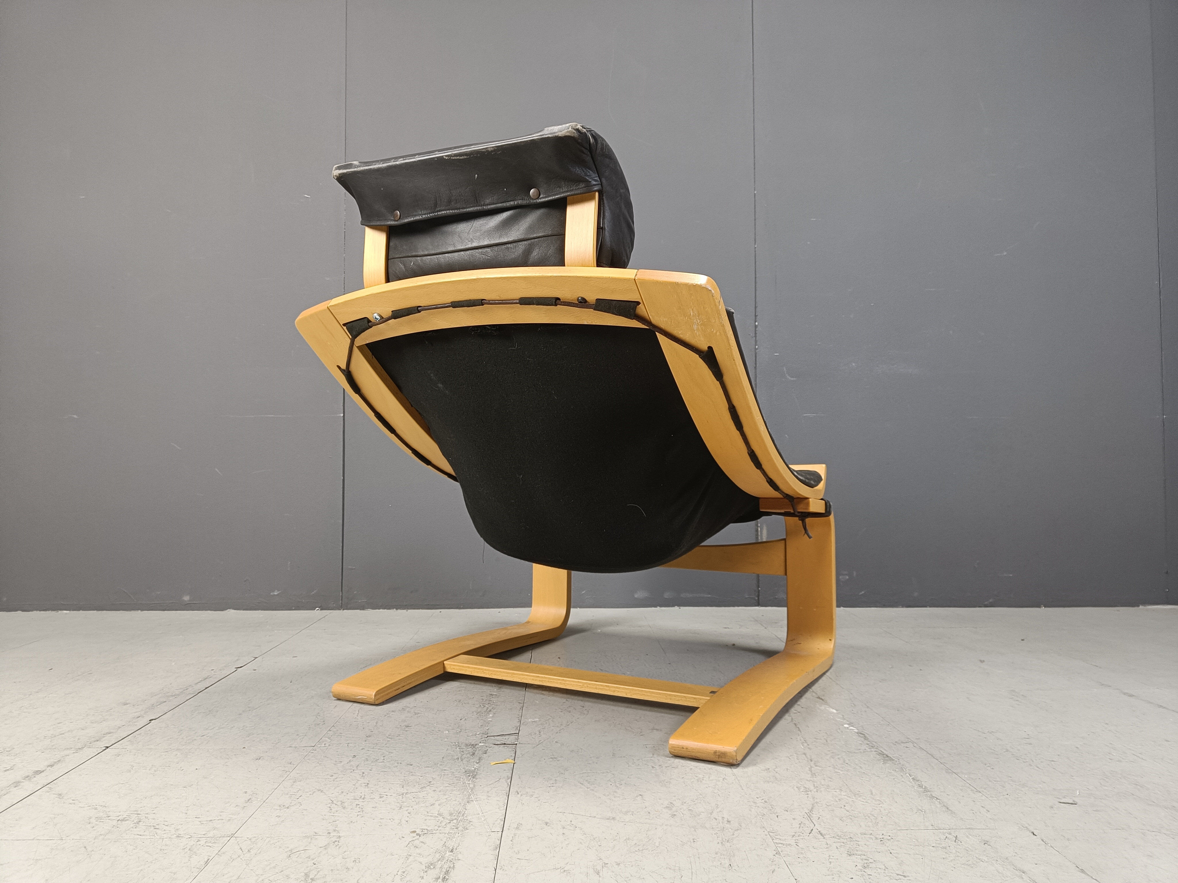 Swedish Kroken armchair by Ake Fribyter for Nelo Möbel, 1970s