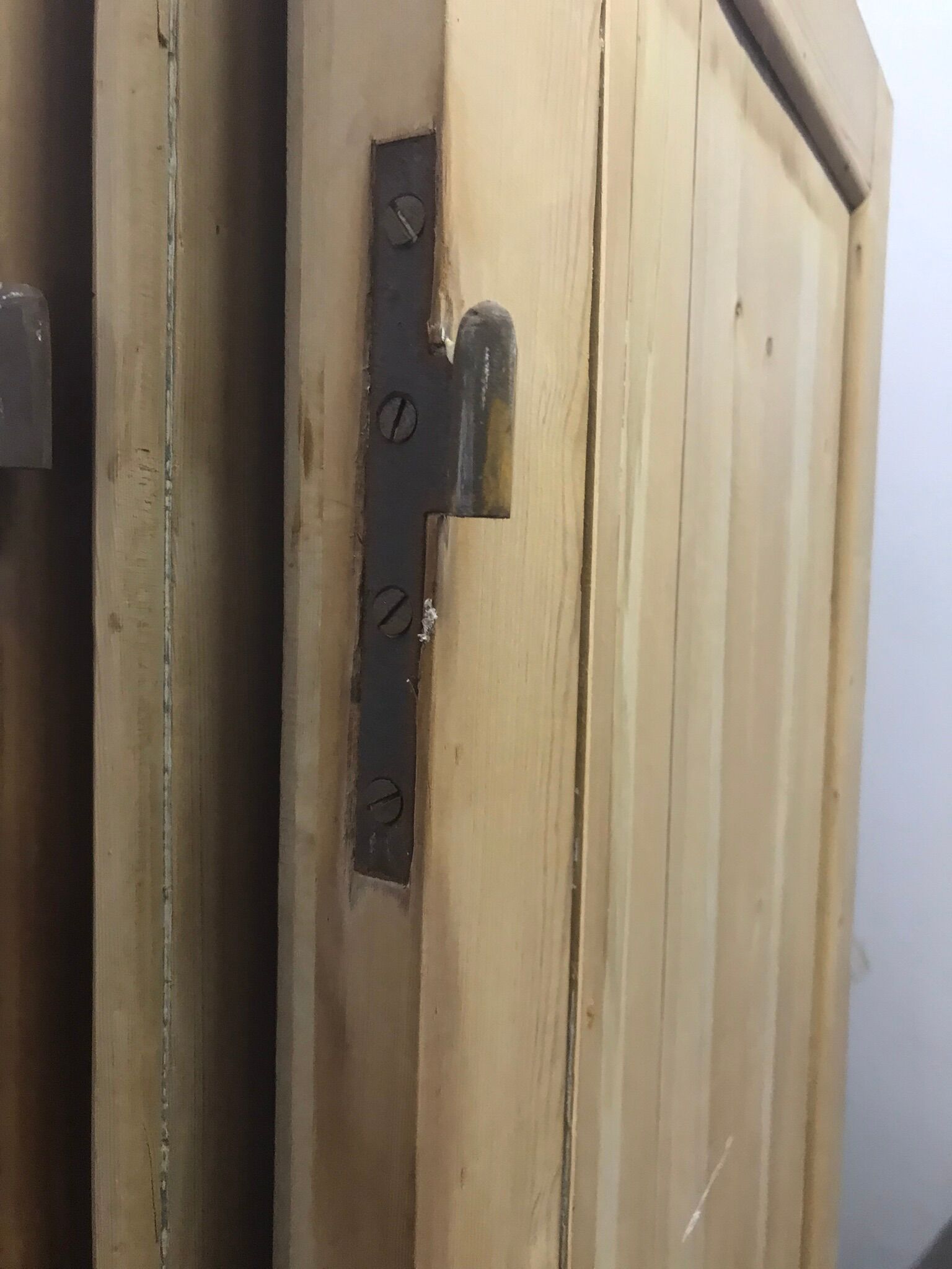 Pair of old XIX pine doors