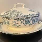 Longwy Ironstone Gravy Boat with Lid, Richelieu Model