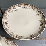 Compotier and ravier earthenware of Sarreguemines